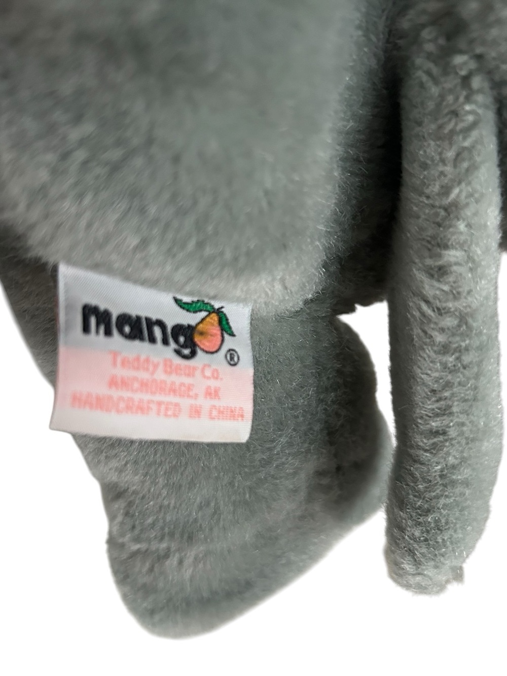 Vintage The Original Mango Teddy Bear Co Elephant Plush Backpack Rare - Picture 6 of 7